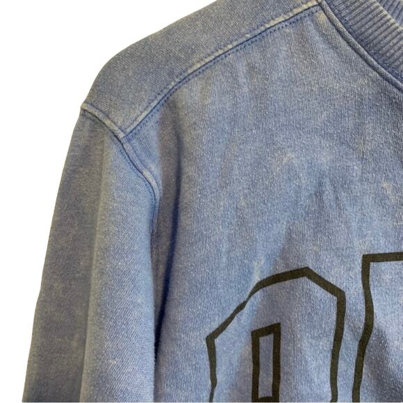 PINK Periwinkle Blue Fade Crew Neck Sweatshirt - Picture 4 of 11